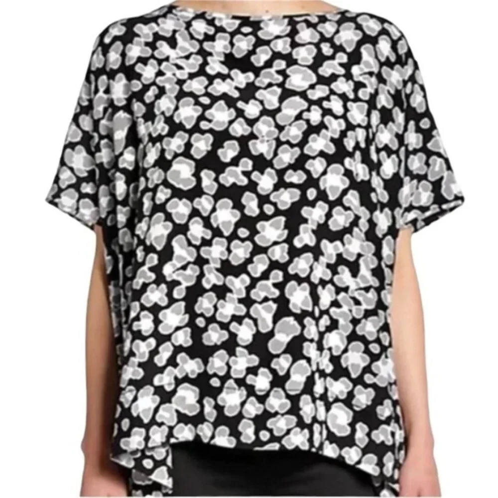 Diane Von Furstenberg silk hanky blouse oversized fit size S excellent condition - Picture 1 of 10